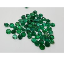 3.6-3.8mm Natural Loose abnjewellers Brazil Green Emerald 2cts for Setting 10pc Lot