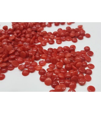Natural Loose Red/Orange Coral 3mm Cabochon Round for Setting 10cts Quantity
