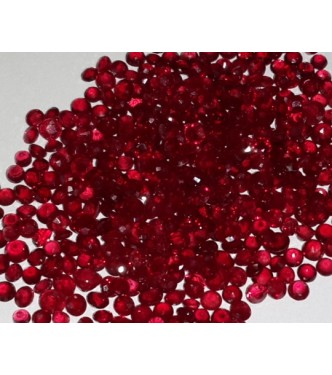 Natural Loose Red Ruby Lot 2.9-3.1mm Round 1 carat Quantity for Setting