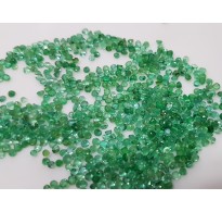 1.9-2.1mm 60pc Lot 2cts Natural Loose Emerald Brazil Origin Leaf Green Color Light
