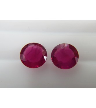 Natural Loose Red Ruby Lot 3.2-3.4mm Round 1 carat Quantity for Setting