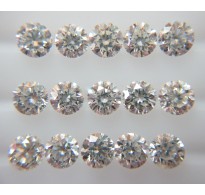 15pc 1.7mm Size SI Clarity H Color Natural Loose Brilliant Cut Round Real Diamond 