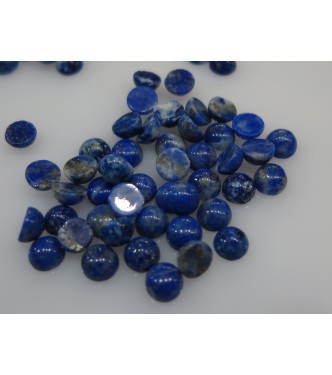 Natural Loose Lapis Lazuli 5mm Gemstone Cabochon for Setting